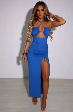 L.F NEW ARRIVALS Athina Maxi Dress - Electric Blue