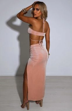 L.F Ariela Maxi Skirt - Pink Sparkle
