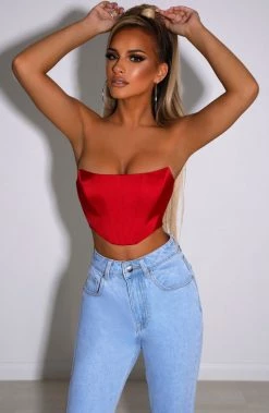 R.F Arielle Corset - Red NEW ARRIVALS