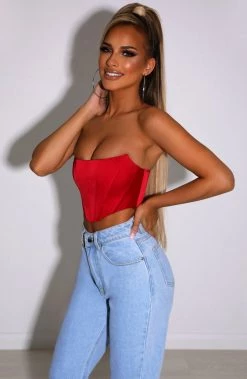 R.F Arielle Corset - Red NEW ARRIVALS
