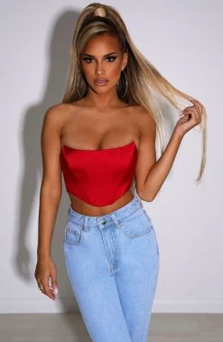 R.F Arielle Corset - Red NEW ARRIVALS