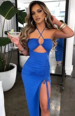 L.F NEW ARRIVALS Athina Maxi Dress - Electric Blue