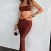 T.T Aubery Maxi Skirt - Chocolate NEW ARRIVALS