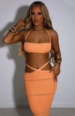 T.T NEW ARRIVALS Aubery Top - Orange