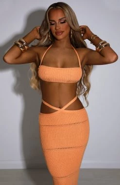 T.T NEW ARRIVALS Aubery Top - Orange