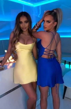 M.T NEW ARRIVALS Avianna Mini Dress - Electric Blue