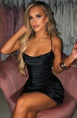 M.T NEW ARRIVALS Avianna Mini Dress - Black