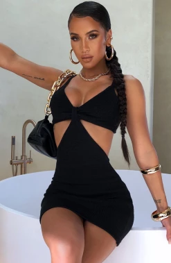 T.T NEW ARRIVALS Avory Mini Dress - Black