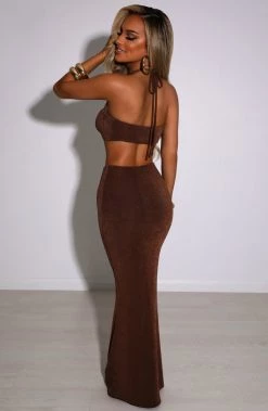 B.D Elita Crop - Chocolate NEW ARRIVALS
