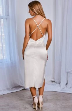 S.D Bridgette Midi Dress - Ivory