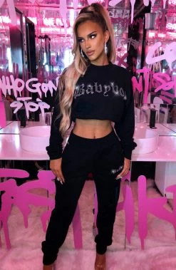 Z.Y Babyboo Diamante Jumper - Black BACK IN