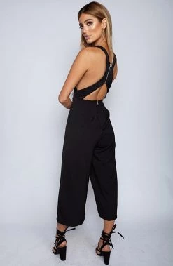 Babyboo Fashion Jumpsuits Totally Down Jumpsuit - Black