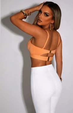 C.F NEW ARRIVALS Brienna Top - Tangerine