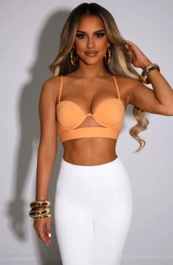 C.F NEW ARRIVALS Brienna Top - Tangerine