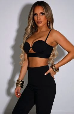 C.F NEW ARRIVALS Brienna Top - Black