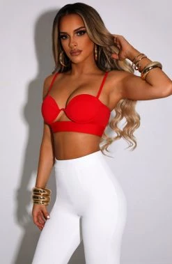 C.F NEW ARRIVALS Brienna Top - Red