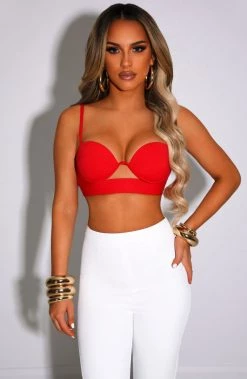 C.F NEW ARRIVALS Brienna Top - Red