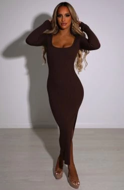 T.T Camile Maxi Dress - Chocolate NEW ARRIVALS