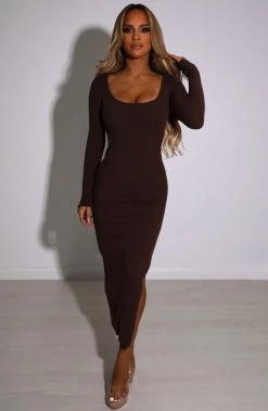 T.T Camile Maxi Dress - Chocolate NEW ARRIVALS