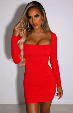 M.T Candice Mini Dress - Red NEW ARRIVALS