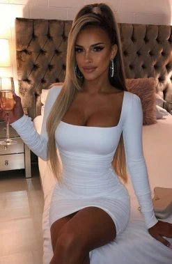 M.T Candice Mini Dress - White