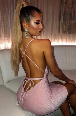 L.F Capri Mini Dress - Pink Sparkle