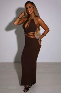 B.D Clarissa Maxi Dress - Chocolate