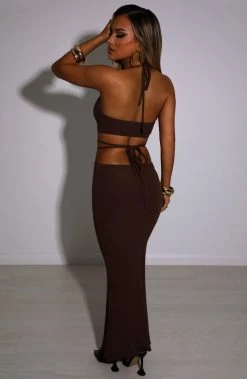 B.D Clarissa Maxi Dress - Chocolate