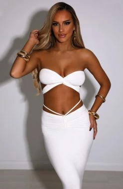 B.D NEW ARRIVALS Leticia Top - White