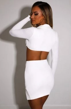 C.F Eliza Mini Skirt - White NEW ARRIVALS