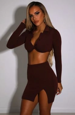 L.F NEW ARRIVALS Lorna Top - Chocolate