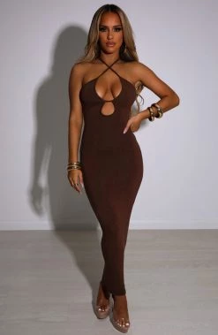 L.F Indria Maxi Dress - Chocolate