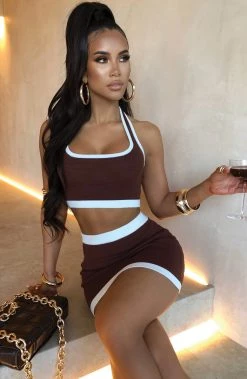 R.F Cara Crop - Chocolate