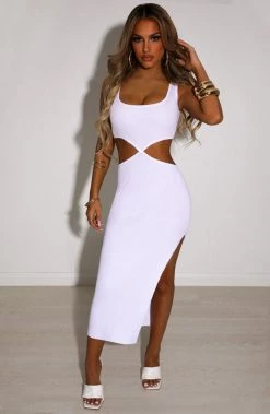 T.T Catrina Midi Dress - White NEW ARRIVALS