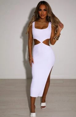 T.T Catrina Midi Dress - White NEW ARRIVALS