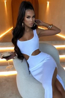 T.T Catrina Midi Dress - White NEW ARRIVALS