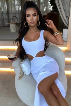 T.T Catrina Midi Dress - White NEW ARRIVALS