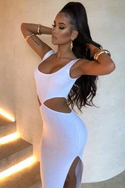 T.T Catrina Midi Dress - White NEW ARRIVALS