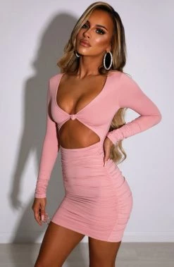 L.F NEW ARRIVALS Celeste Mini Dress - Dusty Pink