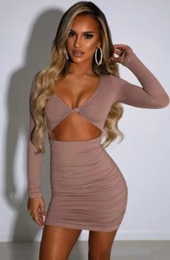 L.F Celeste Mini Dress - Mocha NEW ARRIVALS