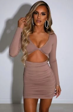 L.F Celeste Mini Dress - Mocha NEW ARRIVALS