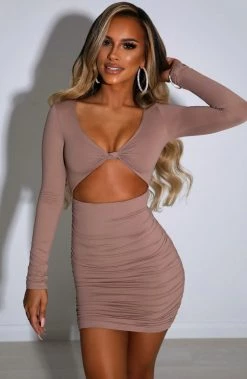 L.F Celeste Mini Dress - Mocha NEW ARRIVALS