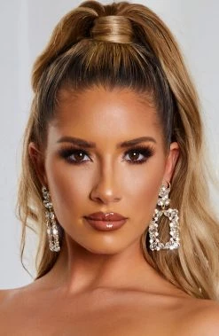 L.F ACCESSORIES Cleo Earrings - Silver