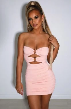 L.F BACK IN Coco Mini Dress - Blush