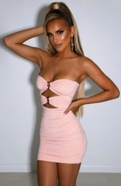 L.F BACK IN Coco Mini Dress - Blush
