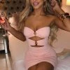 L.F BACK IN Coco Mini Dress - Blush