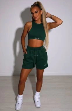 M.T Cora Luxe Shorts - Emerald NEW ARRIVALS