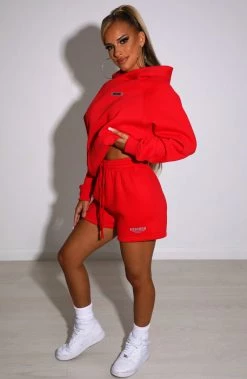M.T Ivy Luxe Hoodie - Red NEW ARRIVALS