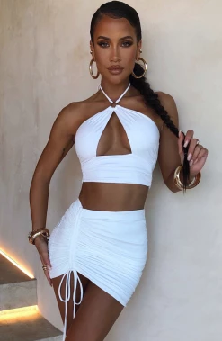 L.F NEW ARRIVALS Xava Mini Skirt - White