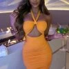 L.F Draya Mini Dress - Tangerine NEW ARRIVALS